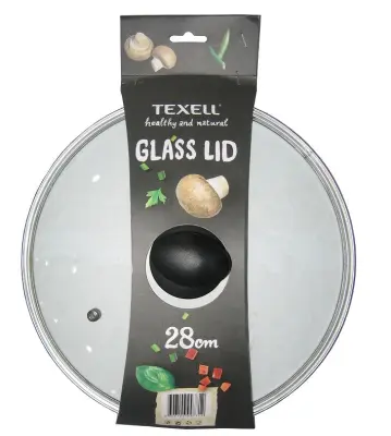 TEXELL TGL-28 28 CM STEKLENI POKROV