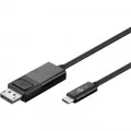 GOOBAY USB-C (M) / Displa yPort (M) 4k 60 Hz 1,2 m črn kabel