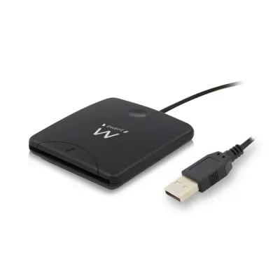 EWENT EW1052 USB 2.0, črn, čitalec pametnih kartic