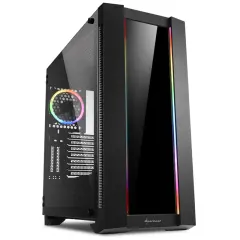 SHARKOON ELITE SHARK CA20 0G RGB fullATX okno gaming črno ohišje