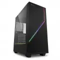 SHARKOON RGB FLOW midiATX okno črno ohišje