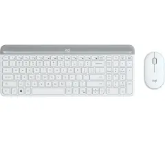 LOGITECH MK470, brezžični komplet tipkovnice in miške, bela