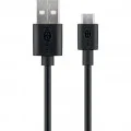 GOOBAY USB (Type A) / micro USB (Type B) 0,5m črn polnilni kabel