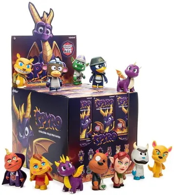 KIDROBOT SPYRO THE DRAGON MINI SERIES mini figure junakov iz igre Spyro