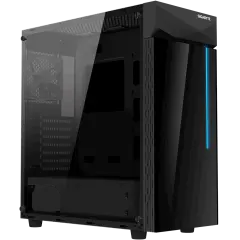 Gigabyte C200 GLASS ATX RGB osvetljeno ohišje, črno
