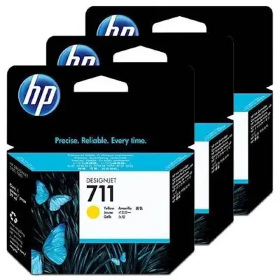 HP 711 (CZ136A) rumena komplet kartuš