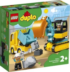 LEGO DUPLO 10931 Tovornjak in bager na gosenicah