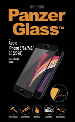 PANZERGLASS Iphone 6/6s/7/8/Se(2020) CF ovitek za mobilni telefon, črn