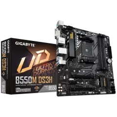 GIGABYTE B550M DS3H, DDR4, SATA3, USB3.2Gen1, HDMI, AM4 mATX osnovna plošča