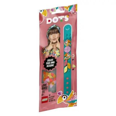 LEGO DOTS 41912 Zapestnica zaljubljena ptička