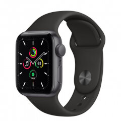 APPLE Watch SE GPS, 40mm Space Gray Aluminium Black Sport Band pametna ura