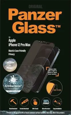 PANZERGLASS iPhone 12/12 PRO CF PRIVACY zaščitno steklo črno