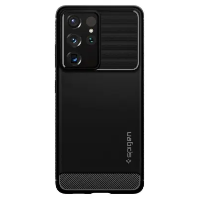 Ovitek SPIGEN Rugged Armor ACS02349, Samsung Galaxy S21 Ultra, črn