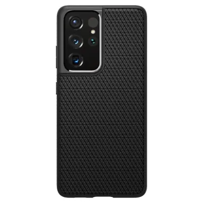 Spigen zaščitni ovitek Liquid Air Black, Samsung Galaxy S21 Ultra