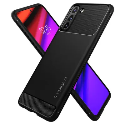 SPIGEN RUGGED ARMOR OVITEK ZA GALAXY S21 MAT ČRNA