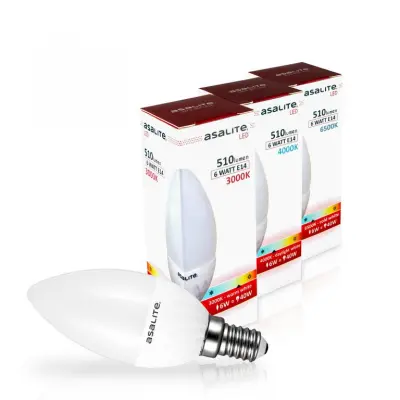 ASALITE E14 6W 3000K 510l LED sijalka