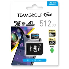 TEAMGROUP ELITE A1 512GB MicroSD UHS-I U3 90MB/s ANDROID spominska kartica