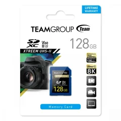 TTEAM GROUP XTREEM 128GB SD UHS-II U30 250MB/s spominska kartica