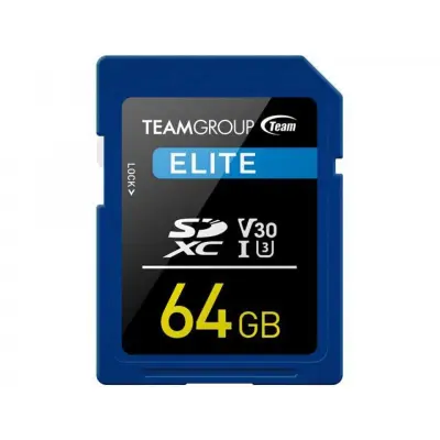 TEAMGROUP ELITE 64GB SD UHS-I V30 90MB/s spominska kartica