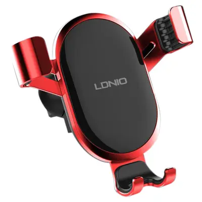 LDNIO Mg01 črno-rdeč avto nosilec za telefon