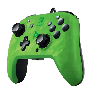 KONTROLER PDP žIčNI NINTENDO SWITCH FACEOFF DELUXE CONTROLLER + AUDIO PDP KAMUFLAžNO ZELEN