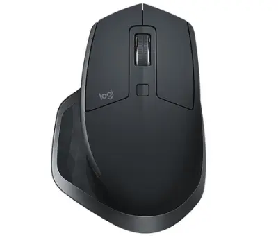 LOGITECH MX Master 2S, brezžična miška, grafitna