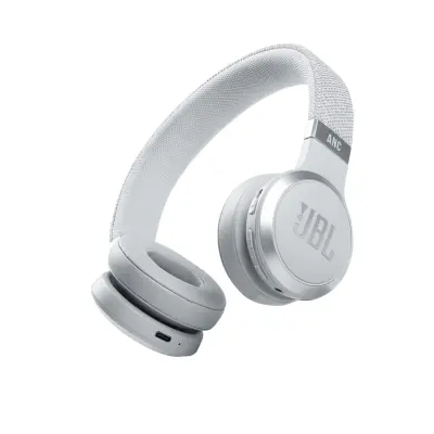 JBL LIVE 460NC brezžične naglavne bele slušalke