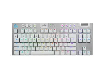 LOGITECH  G915 TKL Lightspeed, brezžična mehanska gaming tipkovnica, bela
