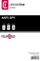 CELLULARLINE FILM&GO Anti Spy 7 zaščitna folija za pametni telefon