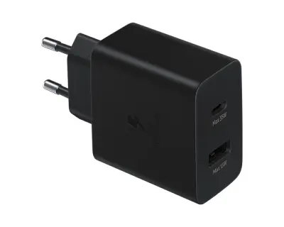 ADAPTER HITRI DUO TYPE-C TYPE -A 35W BLACK