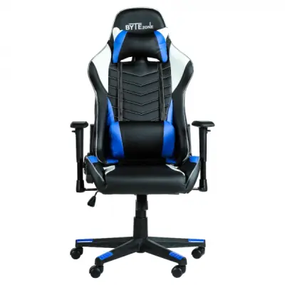 BYTEZONE WINNER z LED OSVETLITVIJO (ČRNA/MODRA) gaming stol