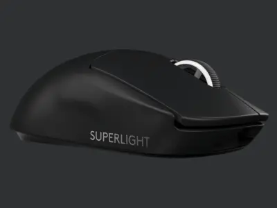 LOGITECH G PRO X Superlight, brezžična gaming miška, črna