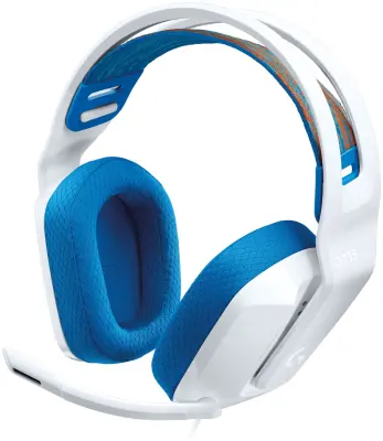 LOGITECH G335, gaming slušalke, bele