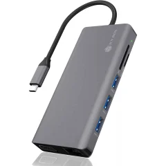 ICY BOX IB-DK4070-CPD USB-C Power Delivery 100W priklopna postaja