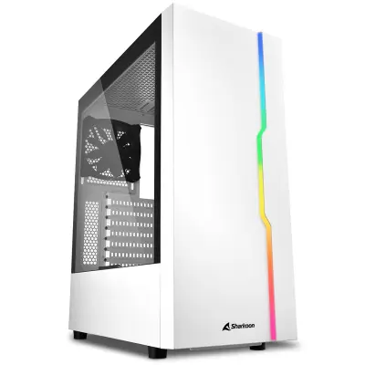 SHARKOON RGB SLIDER midiA TX okno gaming belo ohišje