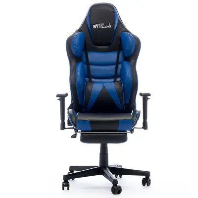 BYTEZONE HULK, MASAŽNA BLAZINA (ČRNA/MODRA) gaming stol