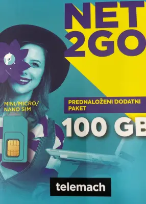 TELEMACH Sim kartica NET2go 100GB