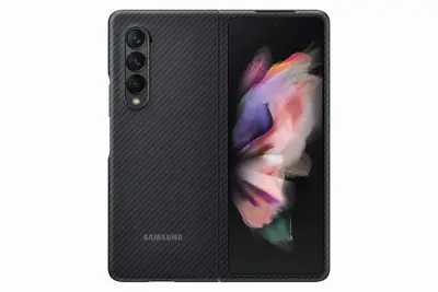 SAMSUNG GALAXY Z FOLD3 ARAMID COVER BLACK