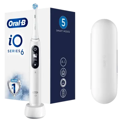 ORAL B iO6 električna zobna ščetka, bela