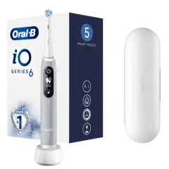 ORAL B iO6 električna zobna ščetka, siva