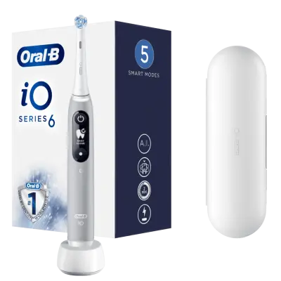 ORAL B iO6 električna zobna ščetka, siva