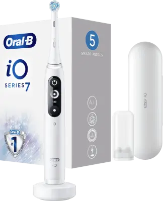 ORAL B iO7 električna zobna ščetka, bela