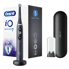 ORAL B iO7 električna zobna ščetka, črna