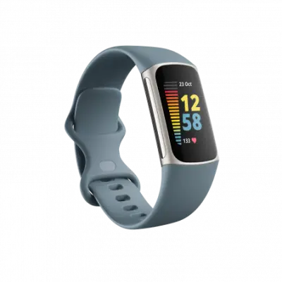 FITBIT Charge 5 pametna zapestnica, modra/srebrna