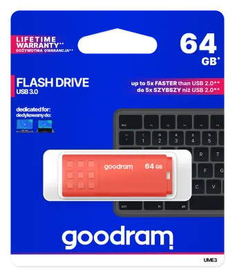GOODRAM 64GB 3.0 usb ključ - oranžen