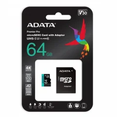 ADATA MicroSDHC kartica 64GB UHS-I U3 V30S A2 100/75 MB/s