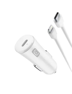 Avto polnilec, USB-C + kabel MFI, 20W