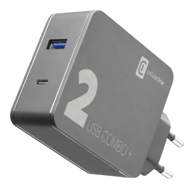 Hišni 1xUSB, 1xUSB-C 48W PD (COMBO+)