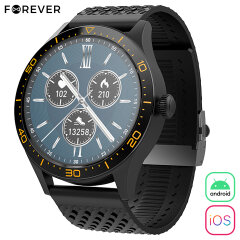 FOREVER ICON2 AW110,črna pametna ura,AMOLED zaslon