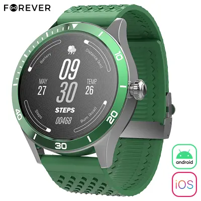 FOREVER ICON2 AW110,zelen pametna ura,AMOLED zaslon